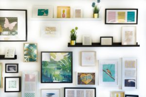 how to display artwork without damaging your walls