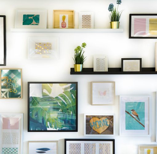 how to display artwork without damaging your walls